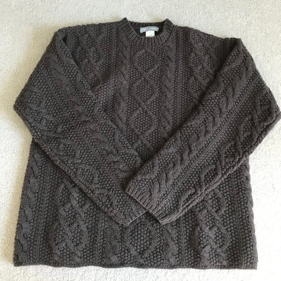 J. Crew Other - J. Crew 100% wool handknit fisherman cable sweater